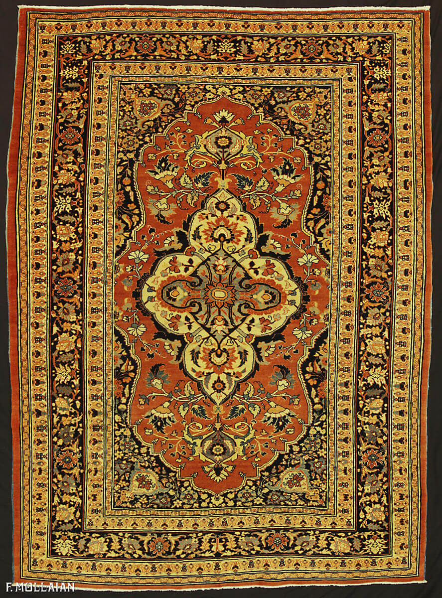 Tappeto Persiano Antico Tabriz Hagi Gialili n°:70367067